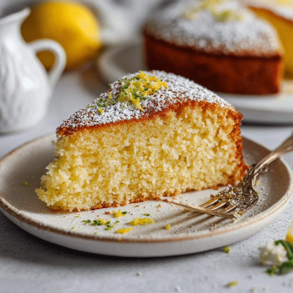Lemon Olive Oil Cake Recipe - Recipe Image