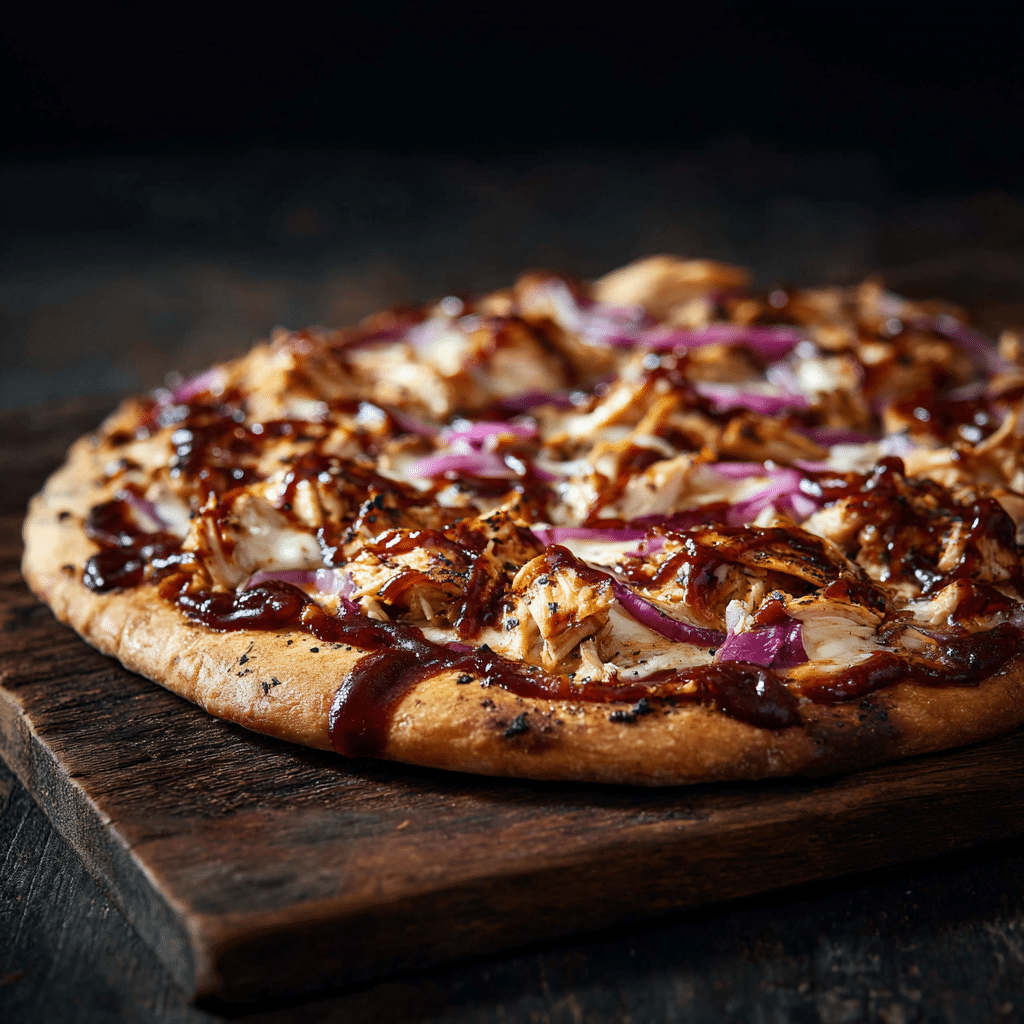Spicy Chicken BBQ Pizza Recipe - Recipe Image