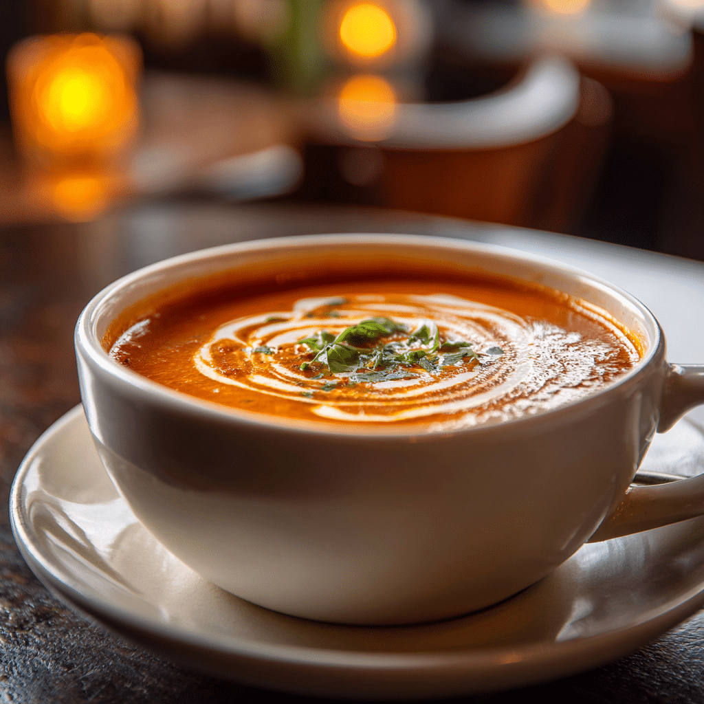 Creamy Tomato Basil Soup Recipe - Recipe Image