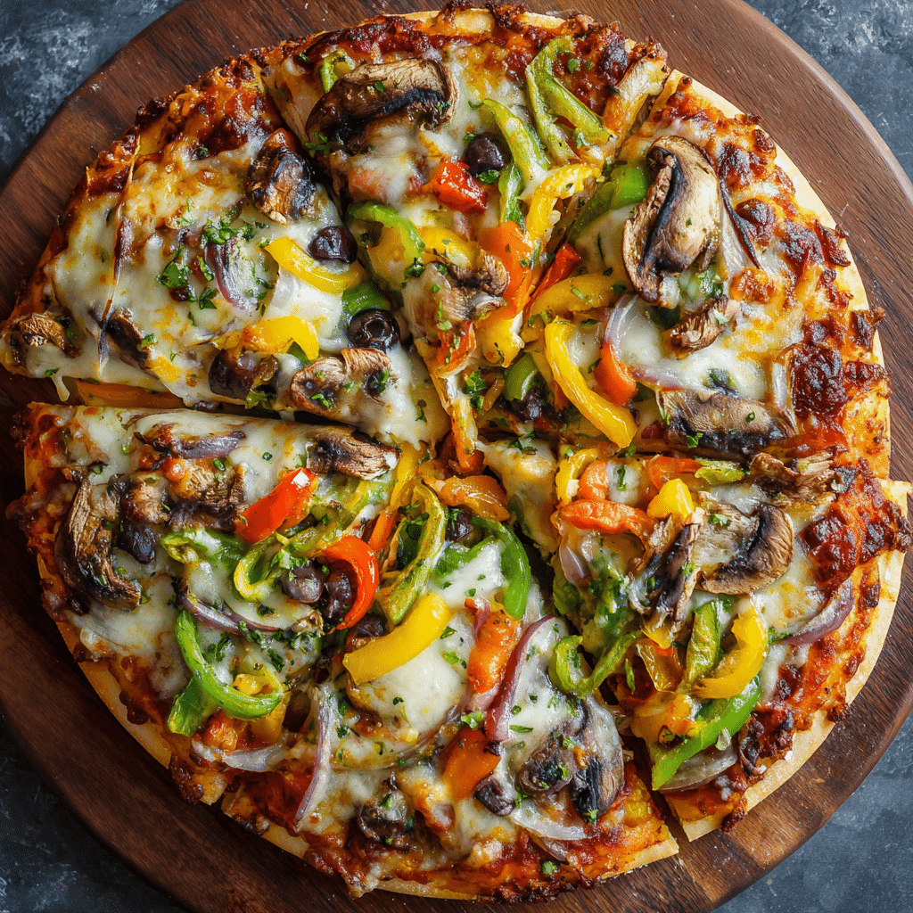 Veggie Supreme Pizza Recipe - Recipe Image
