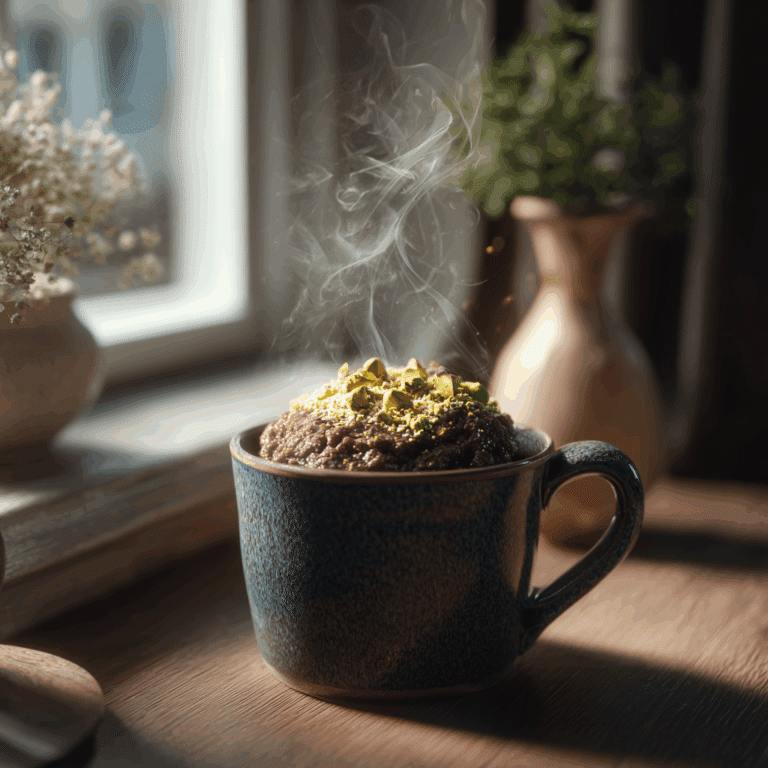 Dubai Chocolate Mug Cake