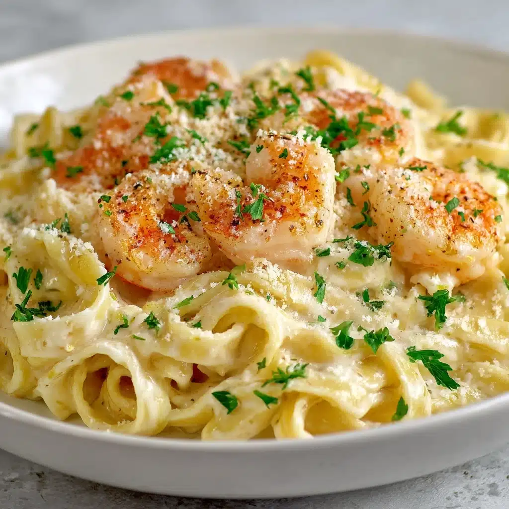 Creamy Shrimp Alfredo Pasta Recipe - Recipe Image