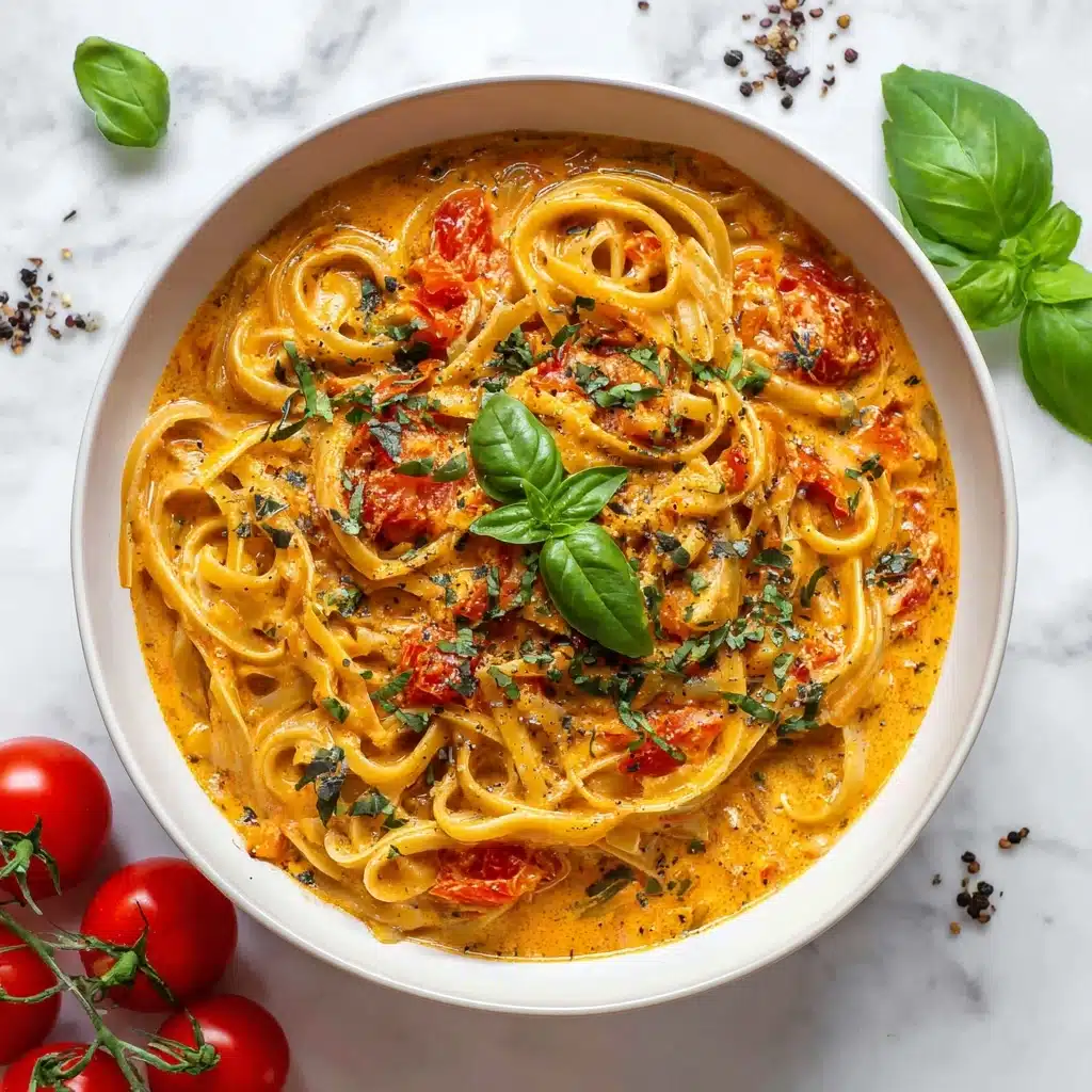 Easy One Pot Creamy Tomato Pasta Recipe - Recipe Image