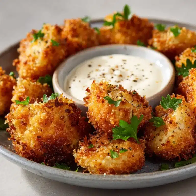 Crispy Fried Mushrooms with Cool Ranch Dip