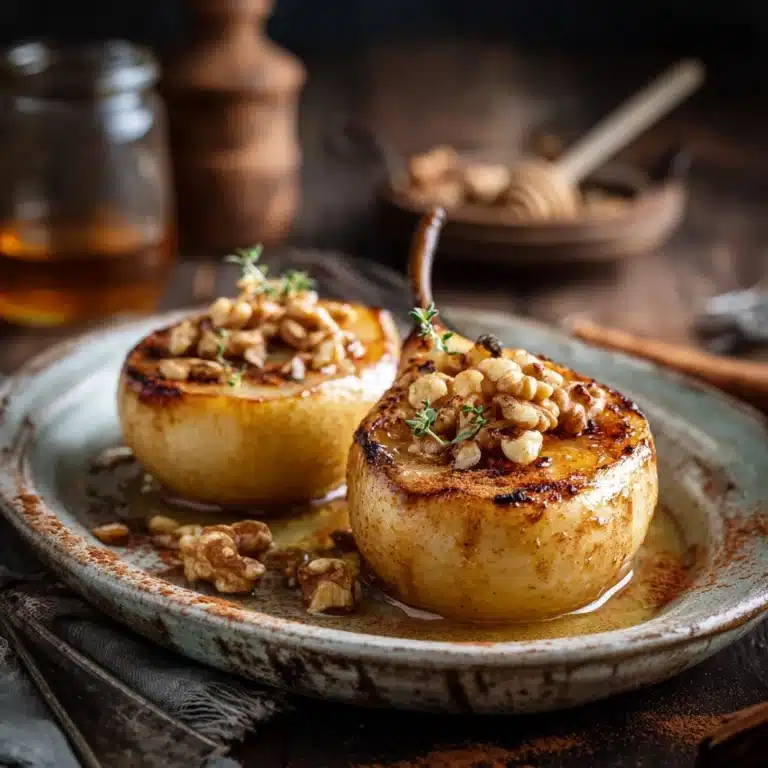 Baked Pears with Honey and Walnuts Recipe