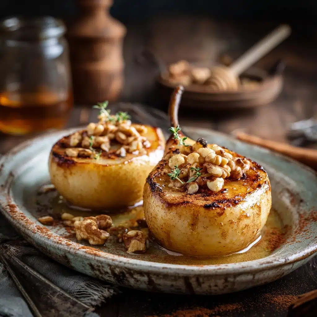 Baked Pears with Honey and Walnuts Recipe