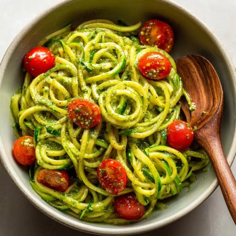 Zucchini Noodle Pesto Bowl Recipe