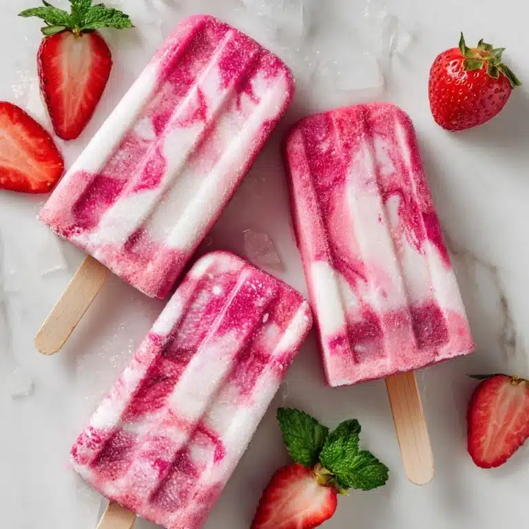 Strawberry Yogurt Popsicles Recipe