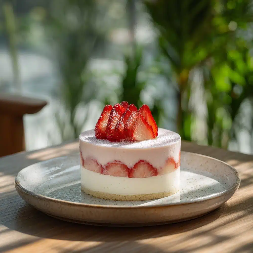 Strawberries, yogurt and mascarpone mini entremets Recipe - Recipe Image