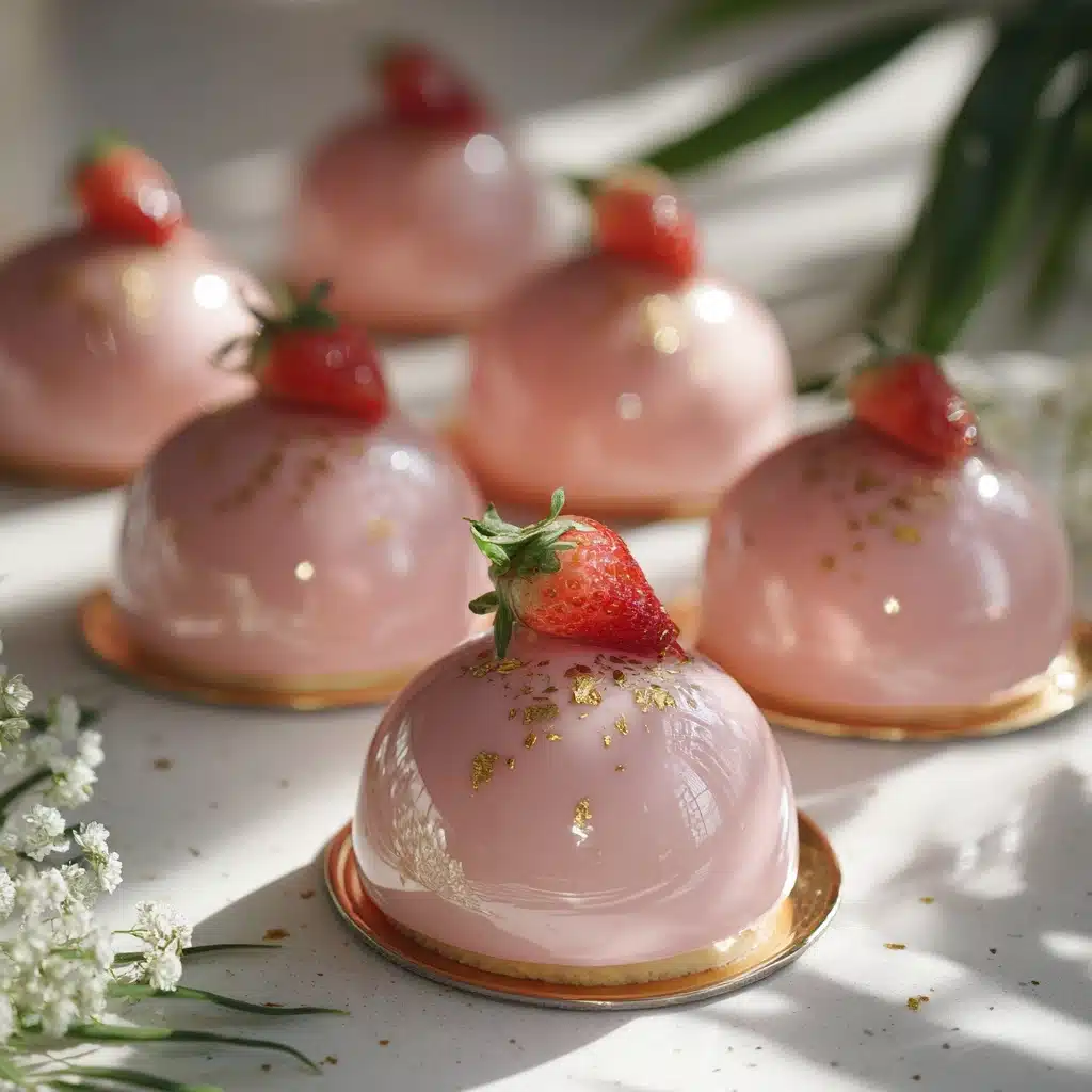 Strawberry Mousse Domes with Insert Recipe - Recipe Image