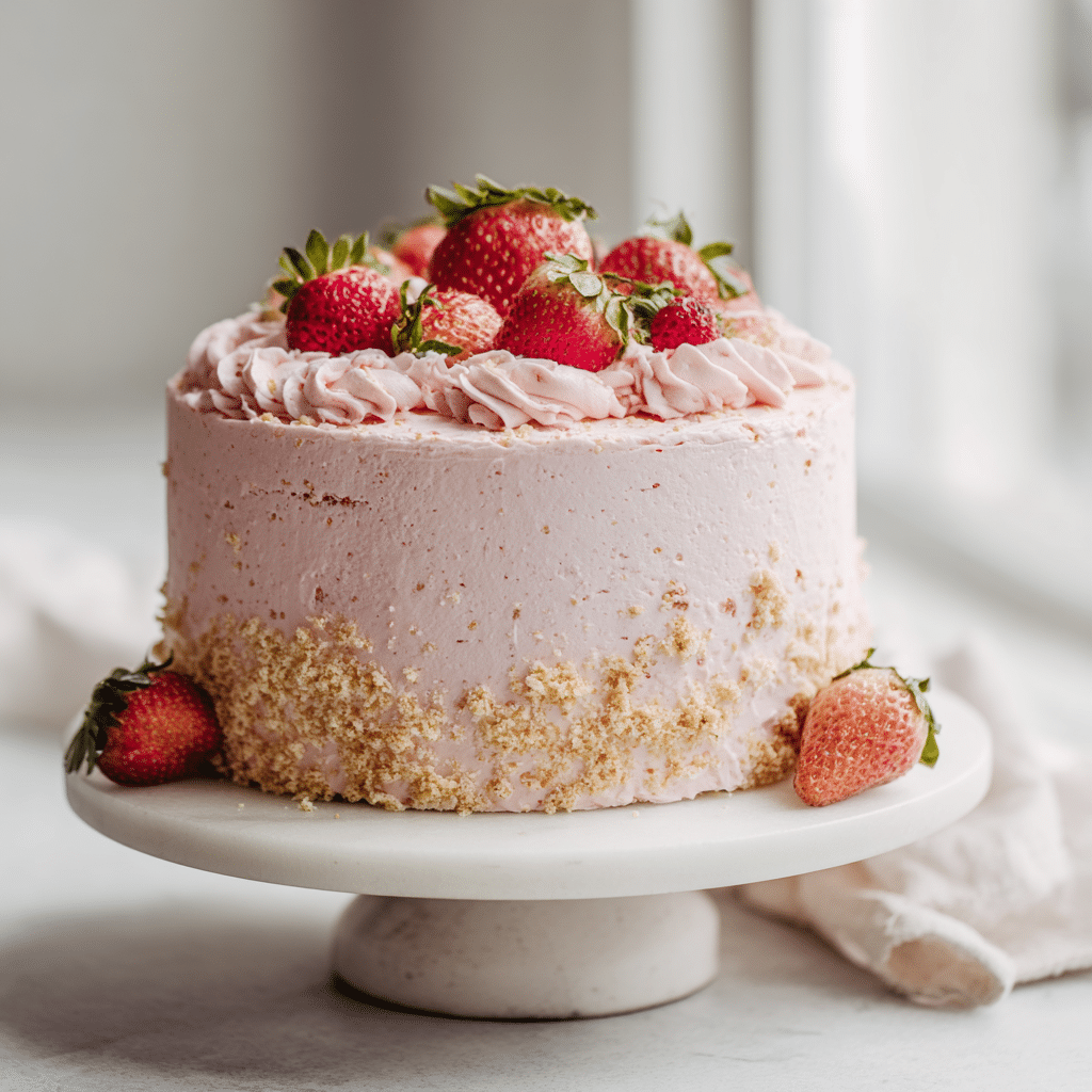 Strawberry Cake Recipe - Recipe Image