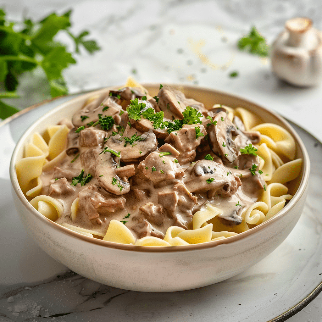 One Pot Beef Stroganoff Recipe - Recipe Image