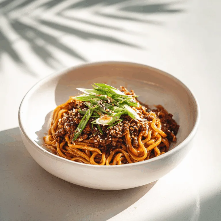 Chili Garlic Beef Noodles