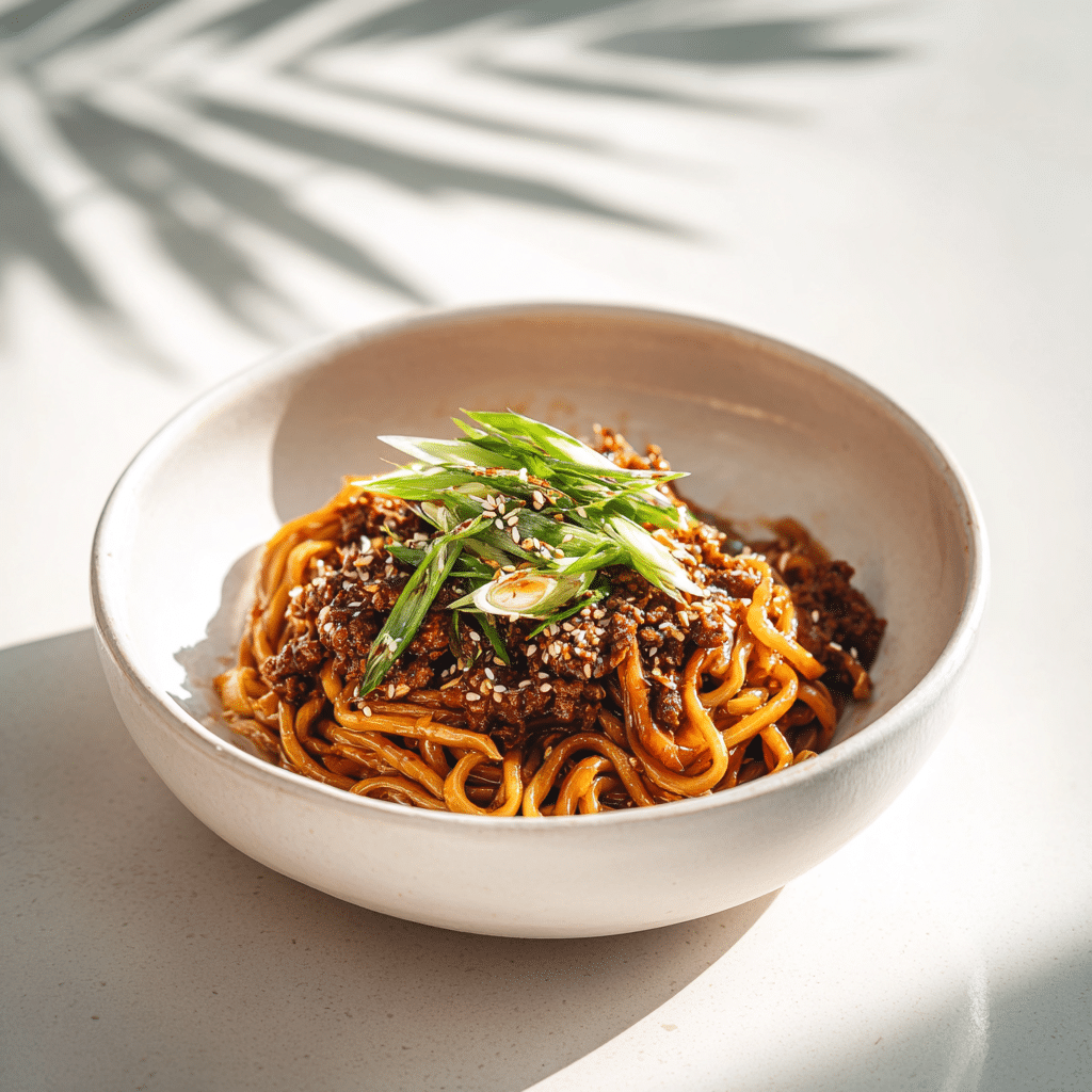 Chili Garlic Beef Noodles