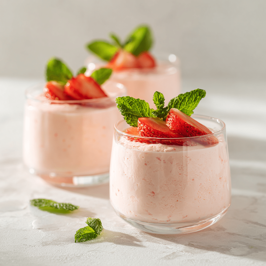 Strawberry Mousse Cups Recipe - Recipe Image