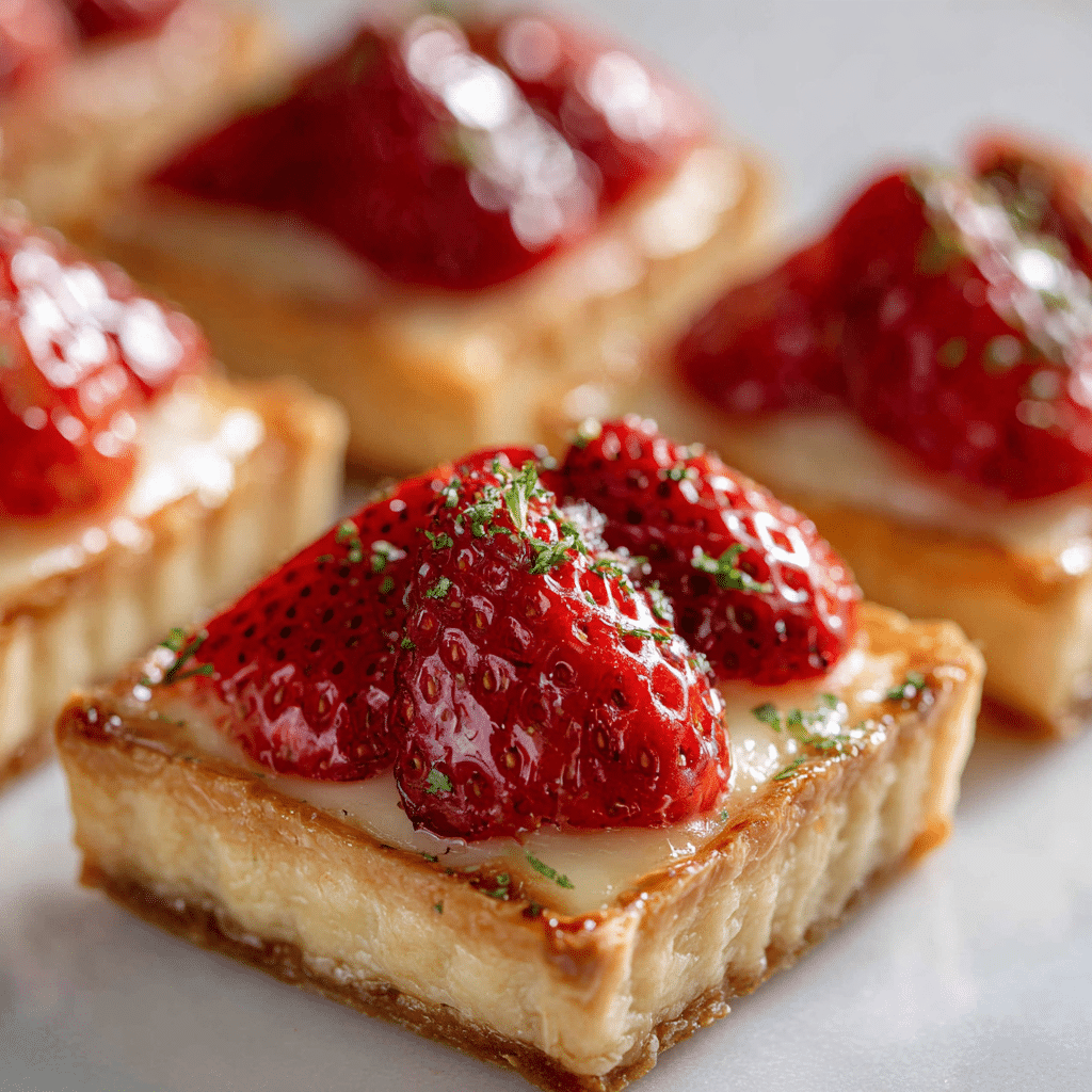 Mini Strawberry Custard Tarts Recipe - Recipe Image