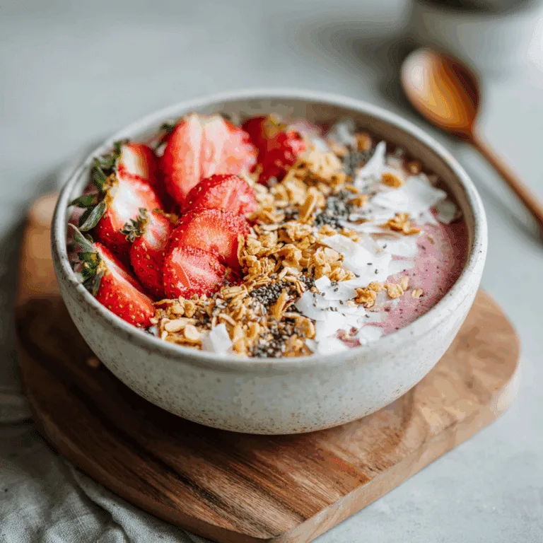 Strawberry Smoothie Bowl Recipe