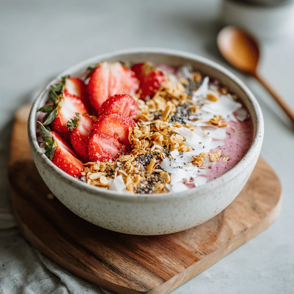 Strawberry Smoothie Bowl Recipe