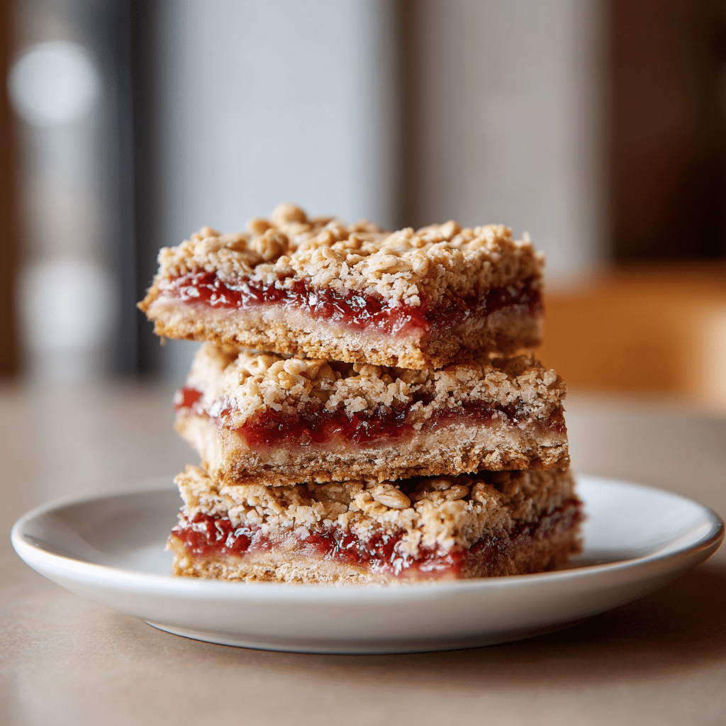 Strawberry Oat Bars Recipe - Recipe Image