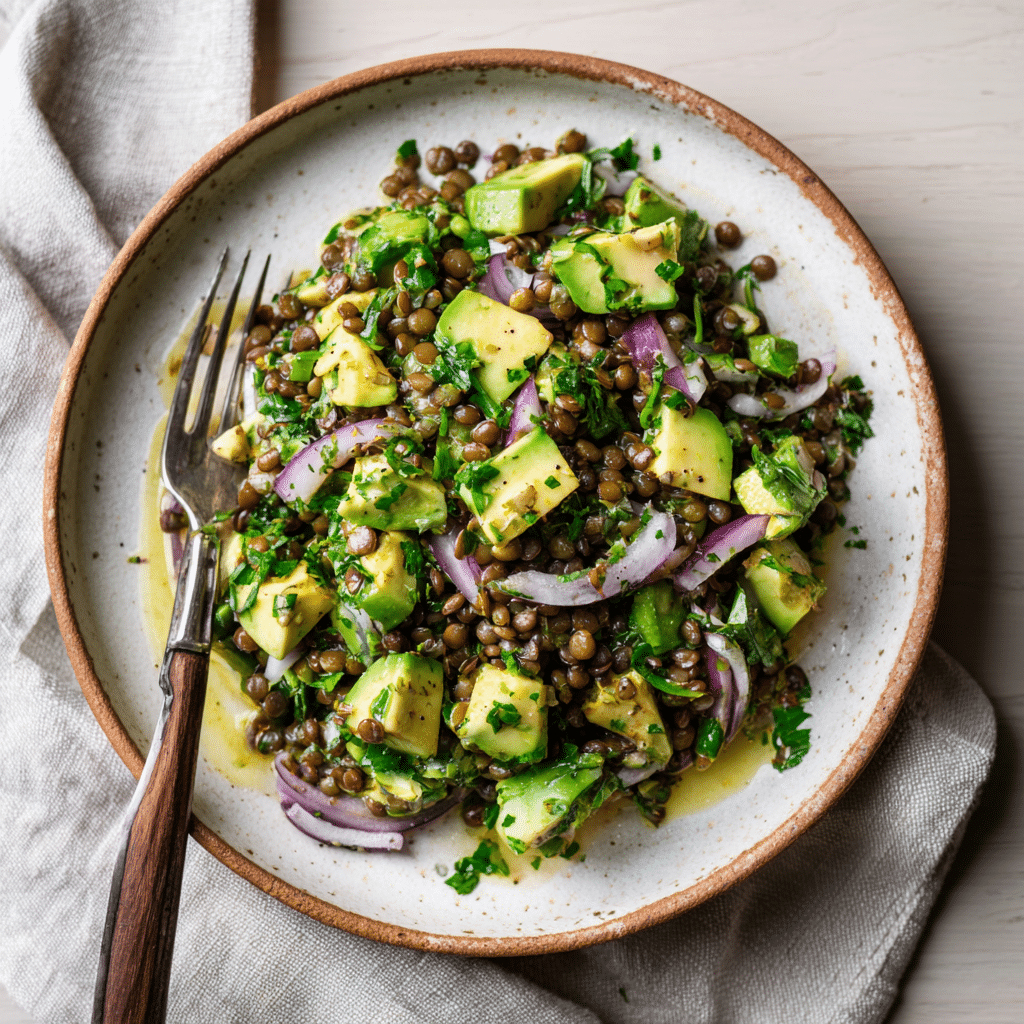 Avocado Lentil Salad Recipe - Recipe Image