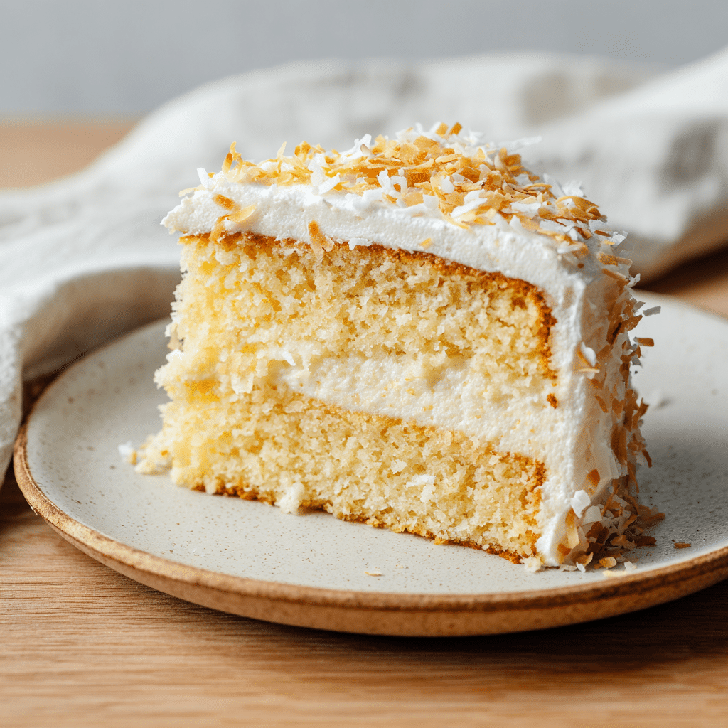 Vegan Lemon Coconut Cake Recipe - Recipe Image