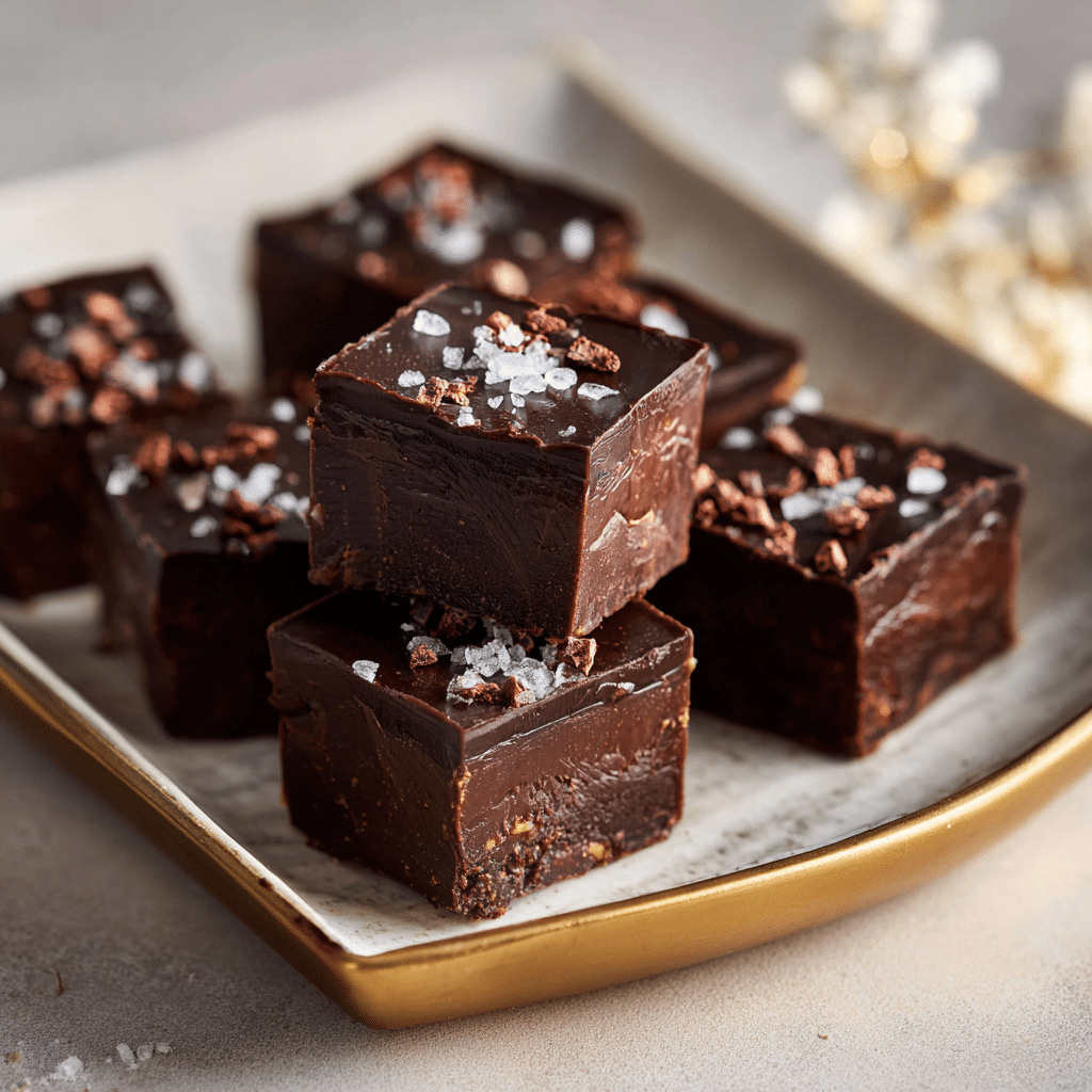 Dark Chocolate Peanut Butter Fudge (Luxury Edition) Recipe - Recipe Image