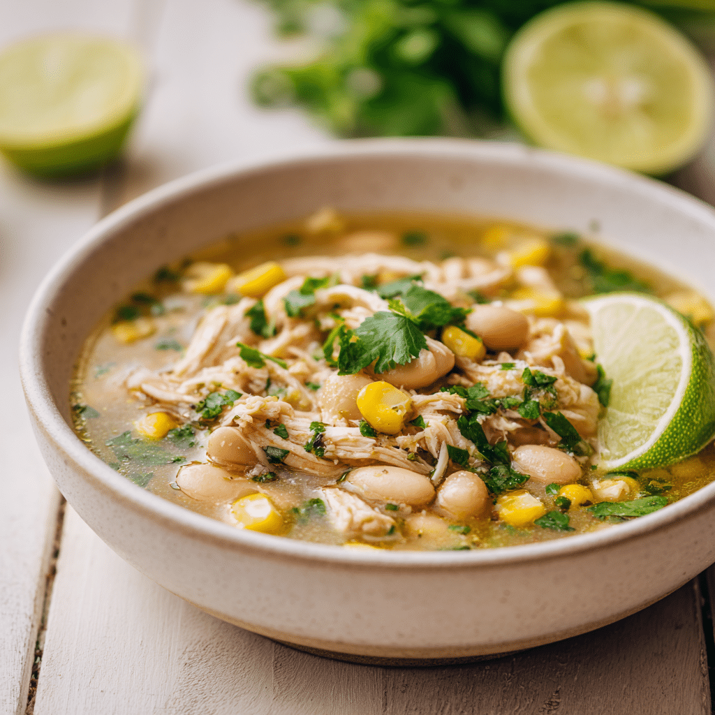 Spicy Lime White Chicken Chili (fresh & vibrant version) Recipe - Recipe Image