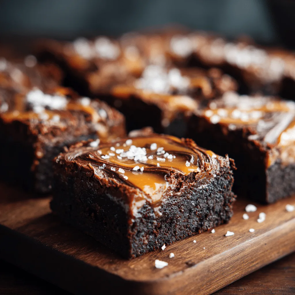 Salted Caramel Brownies (Dark Edition) Recipe - Recipe Image