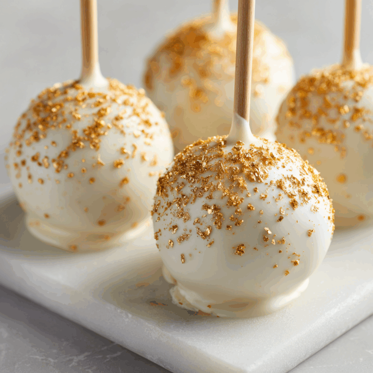 Golden Funfetti Cake Pops (Luxury Edition) Recipe