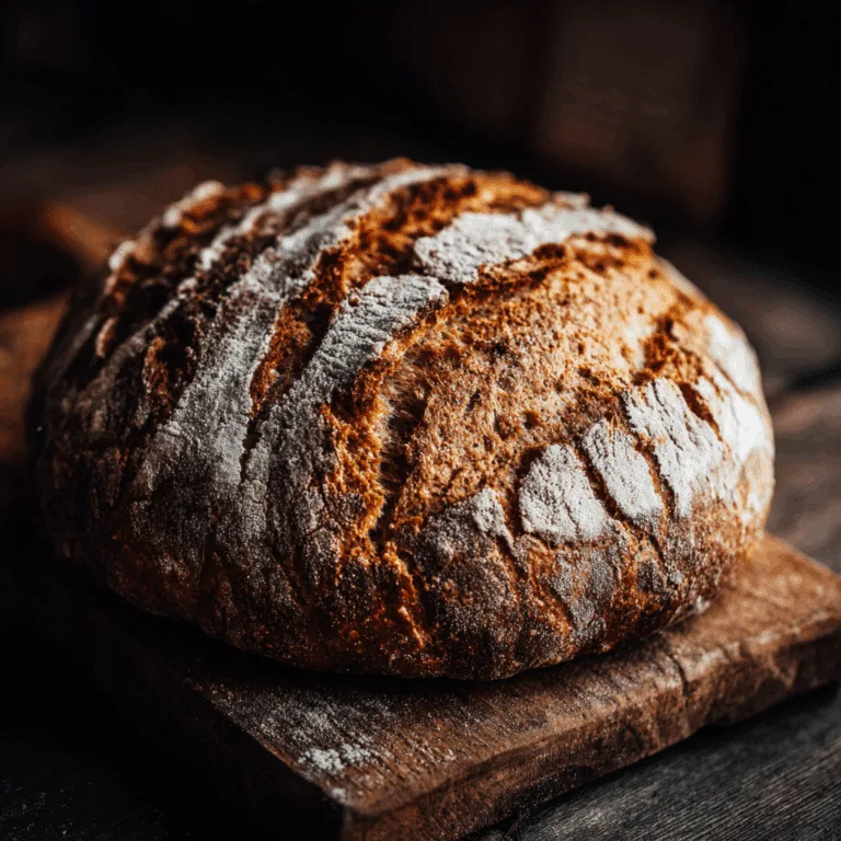 Rustic Whole Wheat Bread Recipe