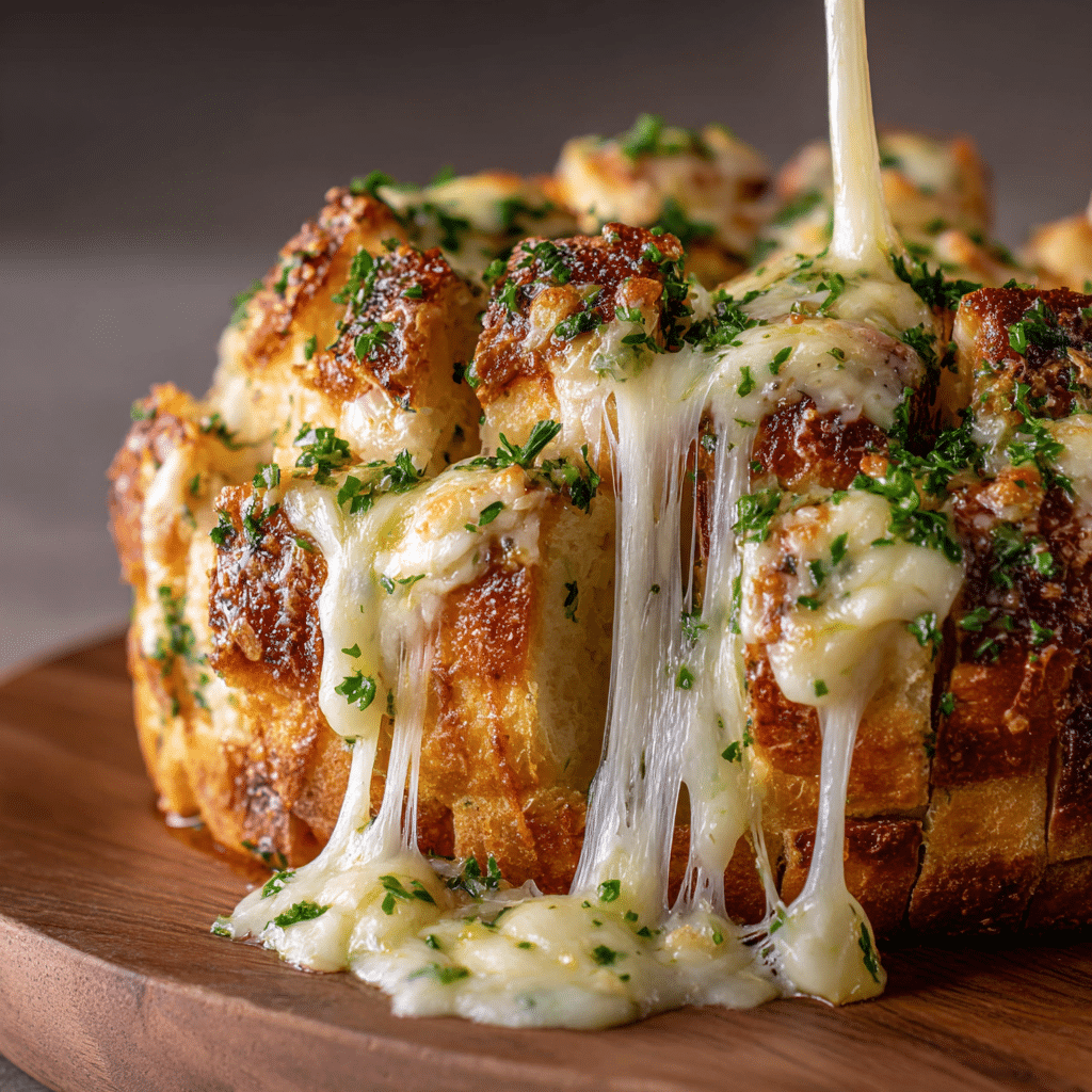Cheesy Garlic Pull-Apart Bread Recipe - Recipe Image