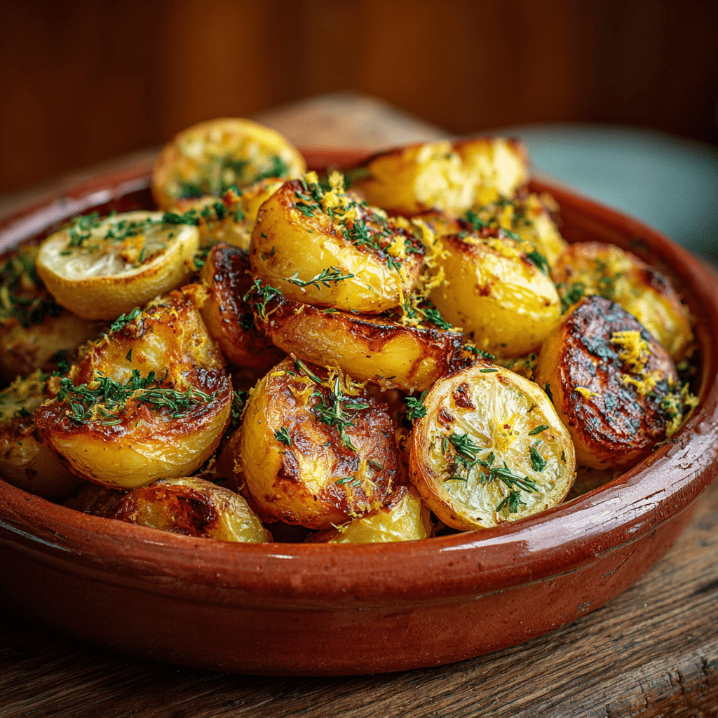 Lemon Herb Roasted Potatoes Recipe - Recipe Image