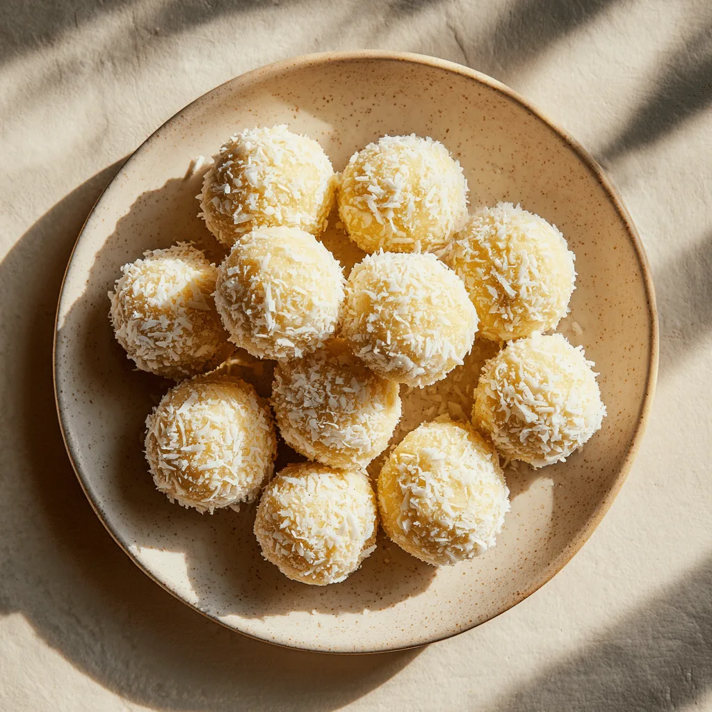 Lemon Coconut Energy Balls Recipe