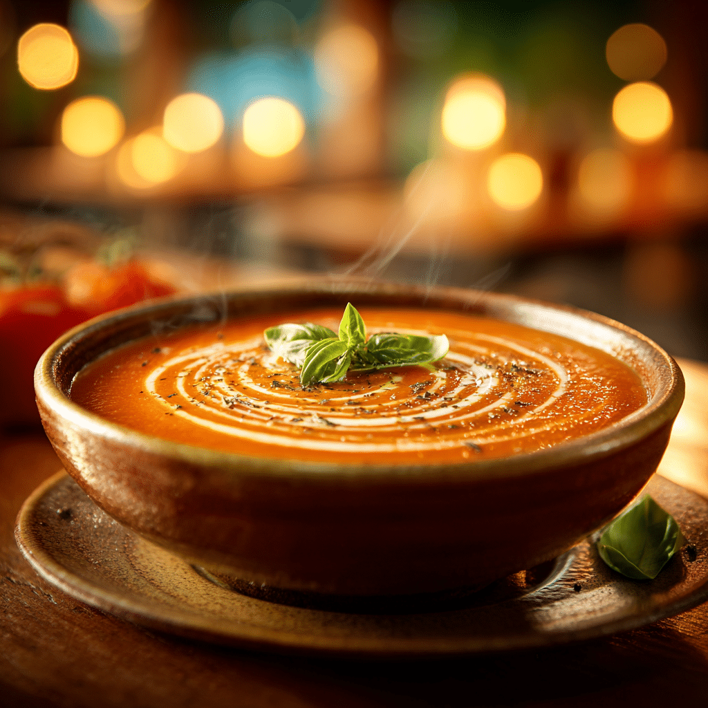 Creamy Tomato Basil Soup Recipe - Recipe Image