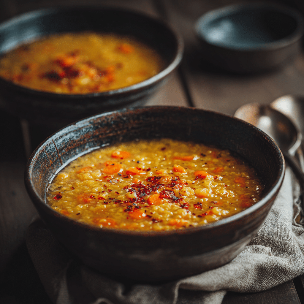 Spicy Lentil & Carrot Soup Recipe - Recipe Image