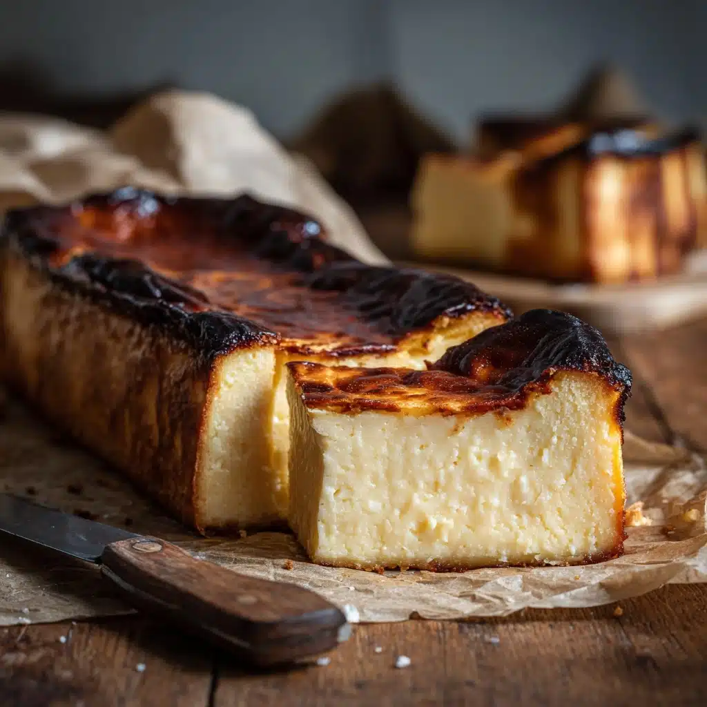 Burnt Basque Cheesecake in a Loaf Pan Recipe - Recipe Image