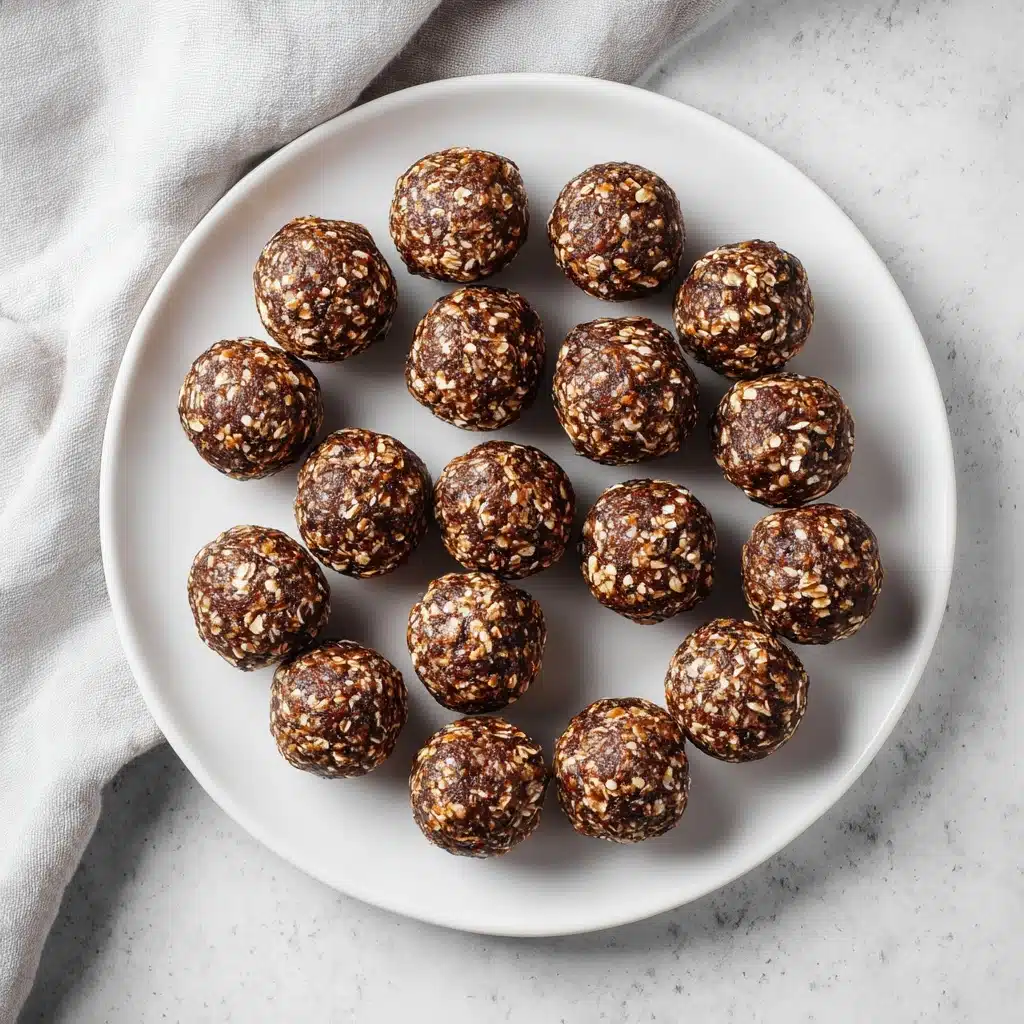 No-Bake Chocolate Oat Energy Bites Recipe - Recipe Image