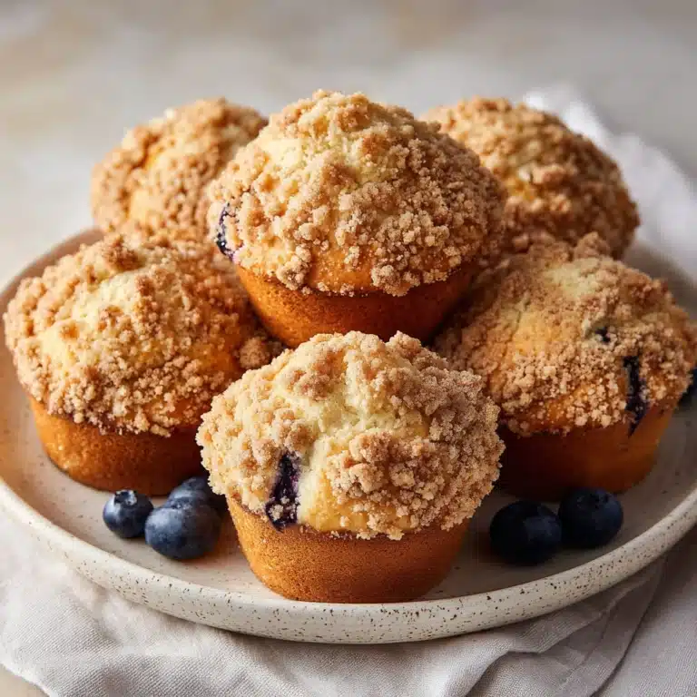 Bakery Style Blueberry Muffins Recipe