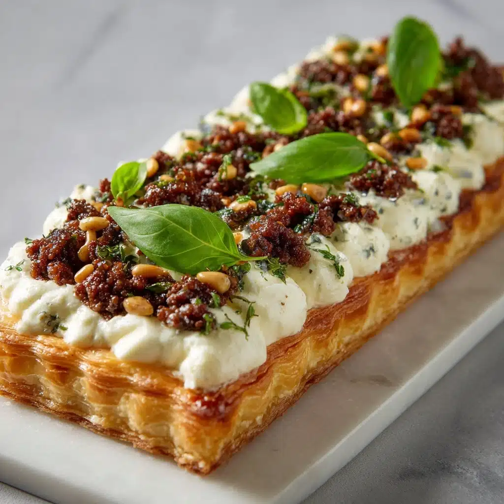 Ground Beef Puff Pastry with Hummus
 - Recipe Image