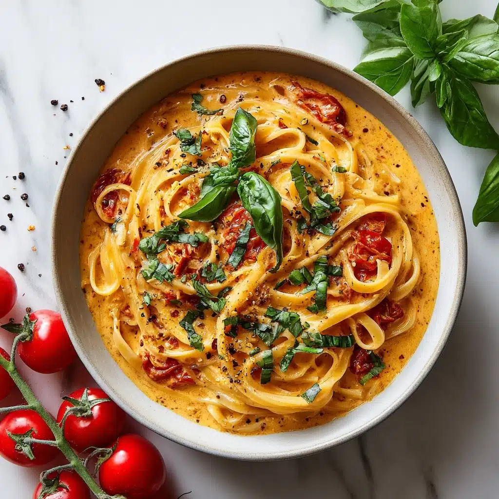 Easy One Pot Creamy Tomato Pasta Recipe - Recipe Image