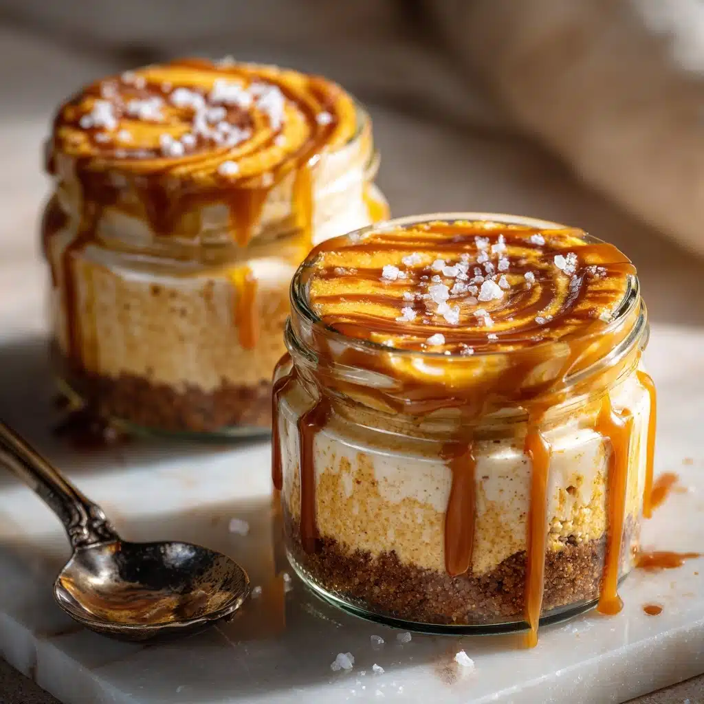 Salted Caramel Pumpkin Cheesecake Cups Recipe - Recipe Image