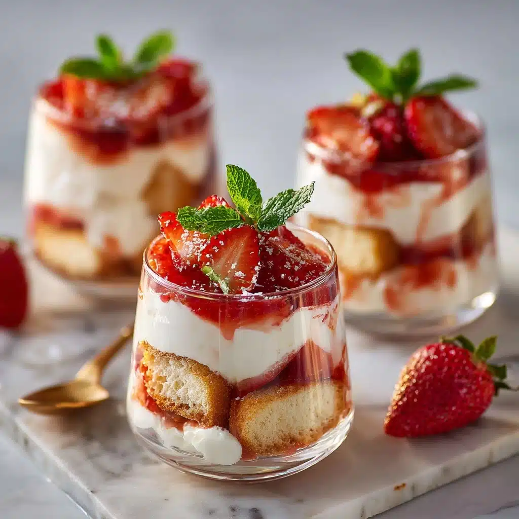 Strawberry Tiramisu Cups Recipe - Recipe Image