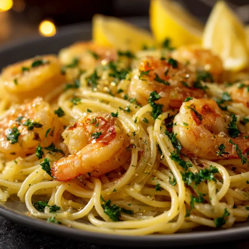 Garlic Butter Shrimp Pasta Recipe - Recipe Image