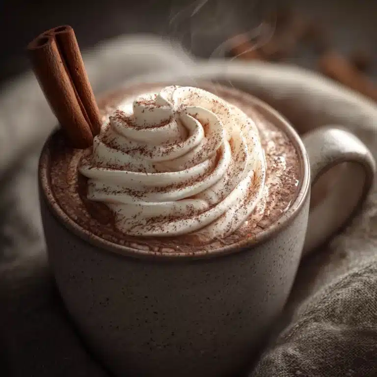 Hot Chocolate with Cinnamon & Vanilla Recipe