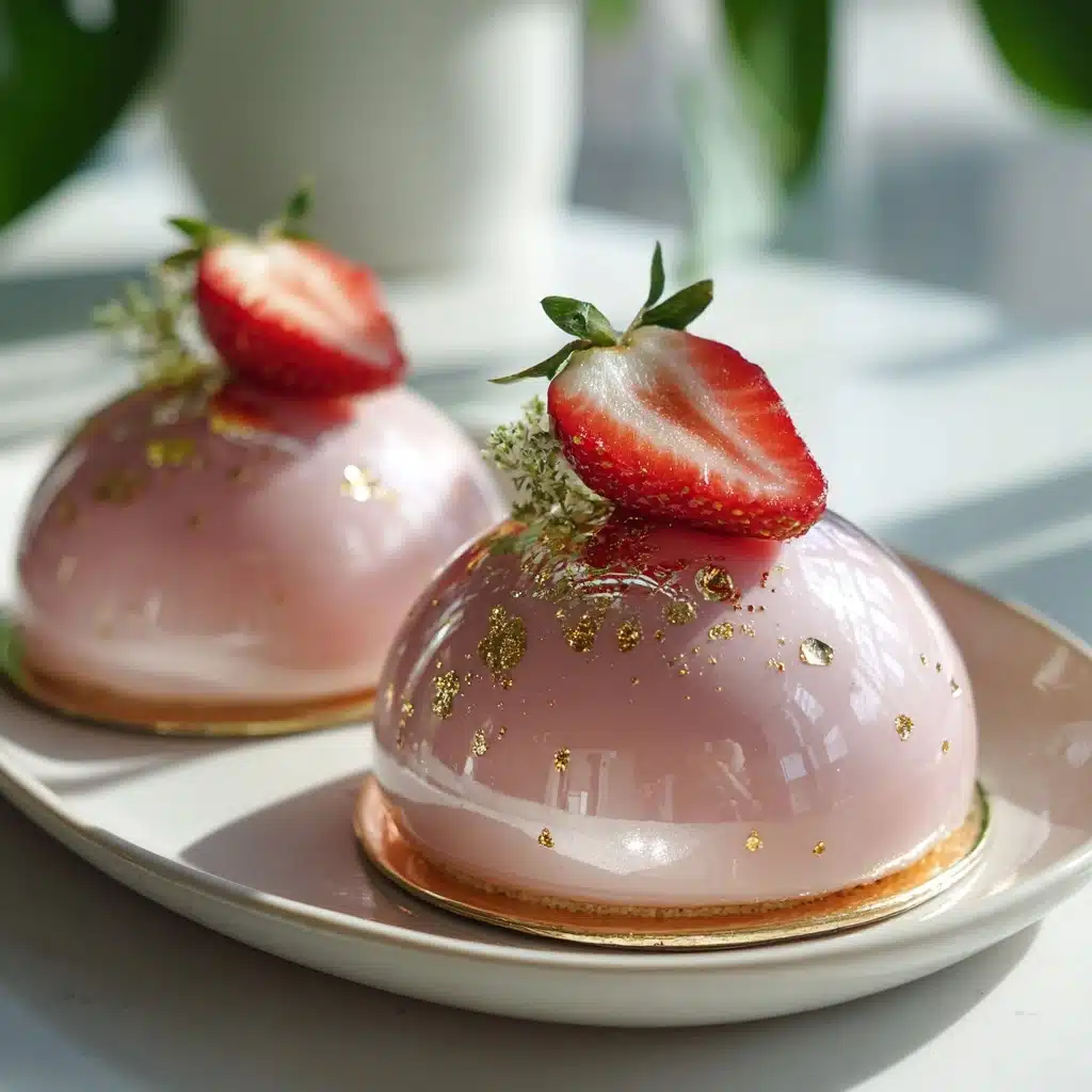 Strawberry Mousse Domes with Insert Recipe - Recipe Image