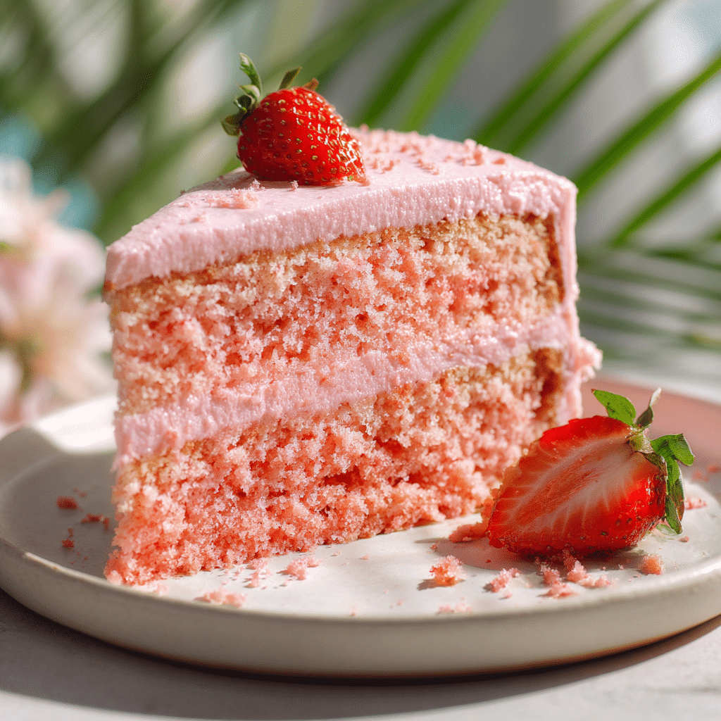 Strawberry Cake Recipe - Recipe Image