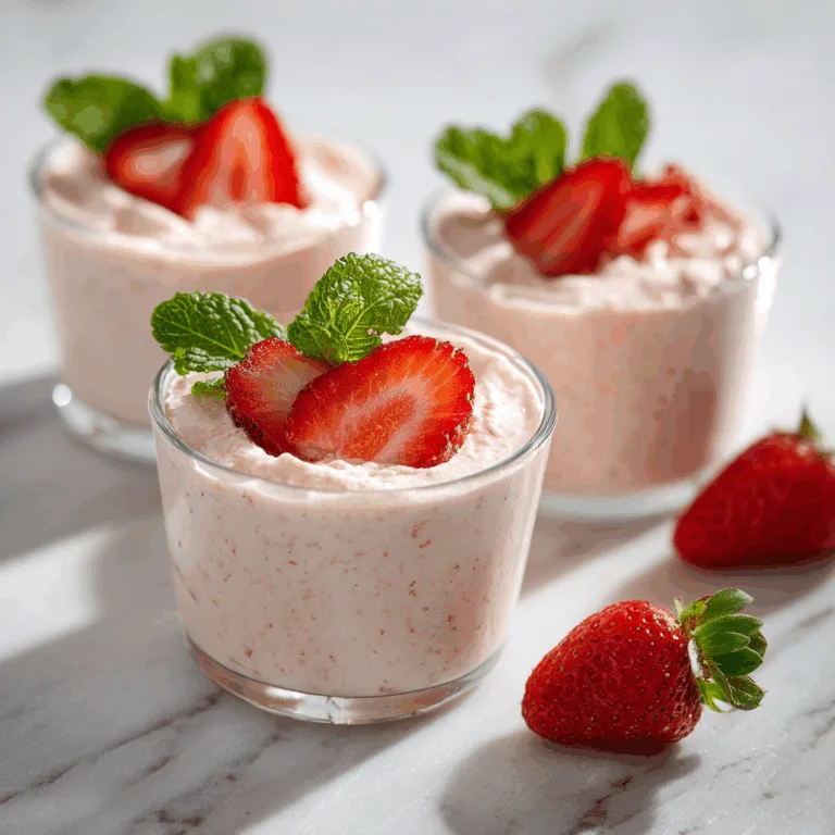Strawberry Mousse Cups Recipe
