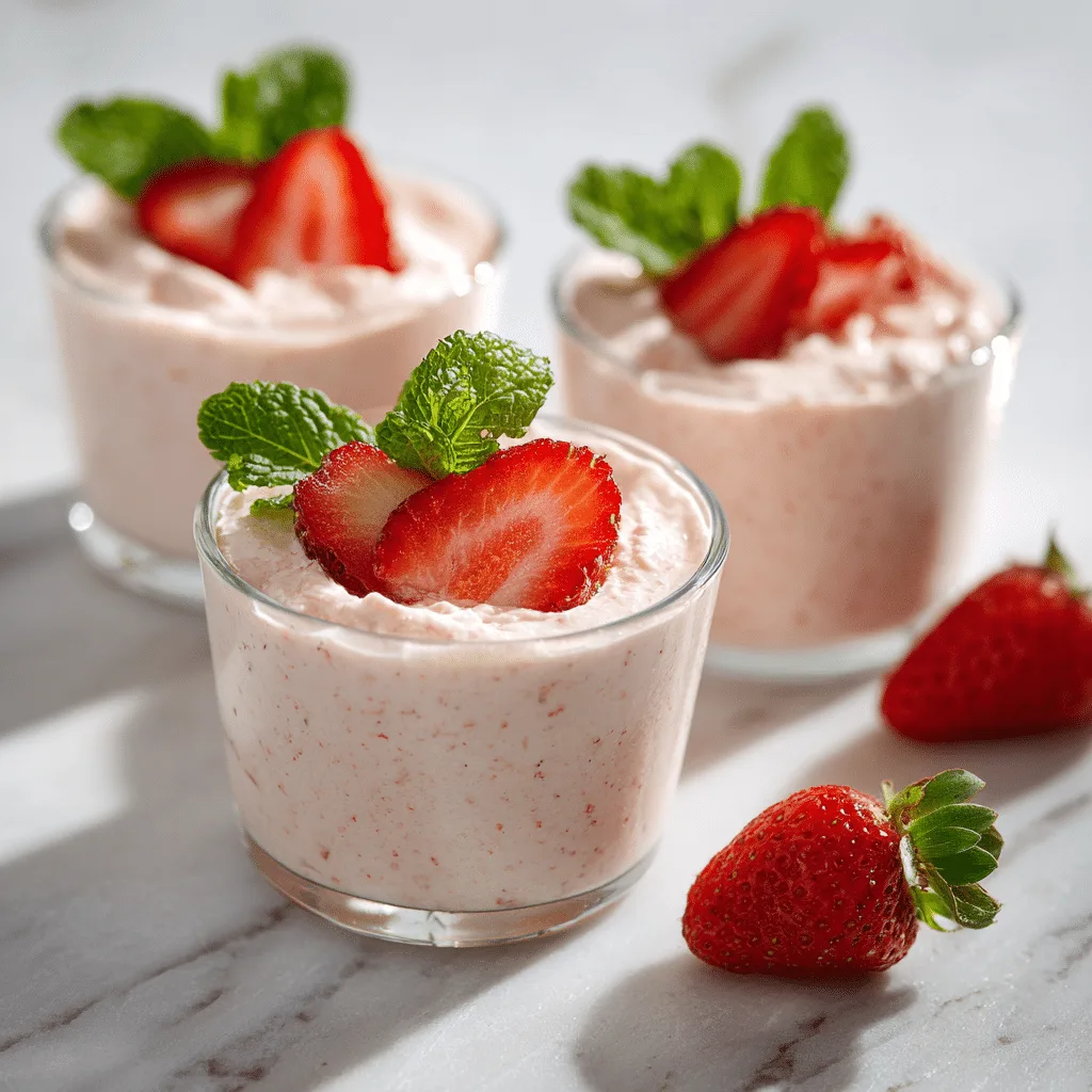 Strawberry Mousse Cups Recipe