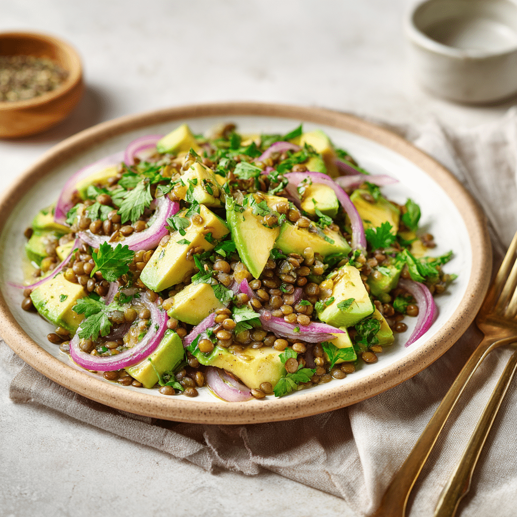 Avocado Lentil Salad Recipe - Recipe Image