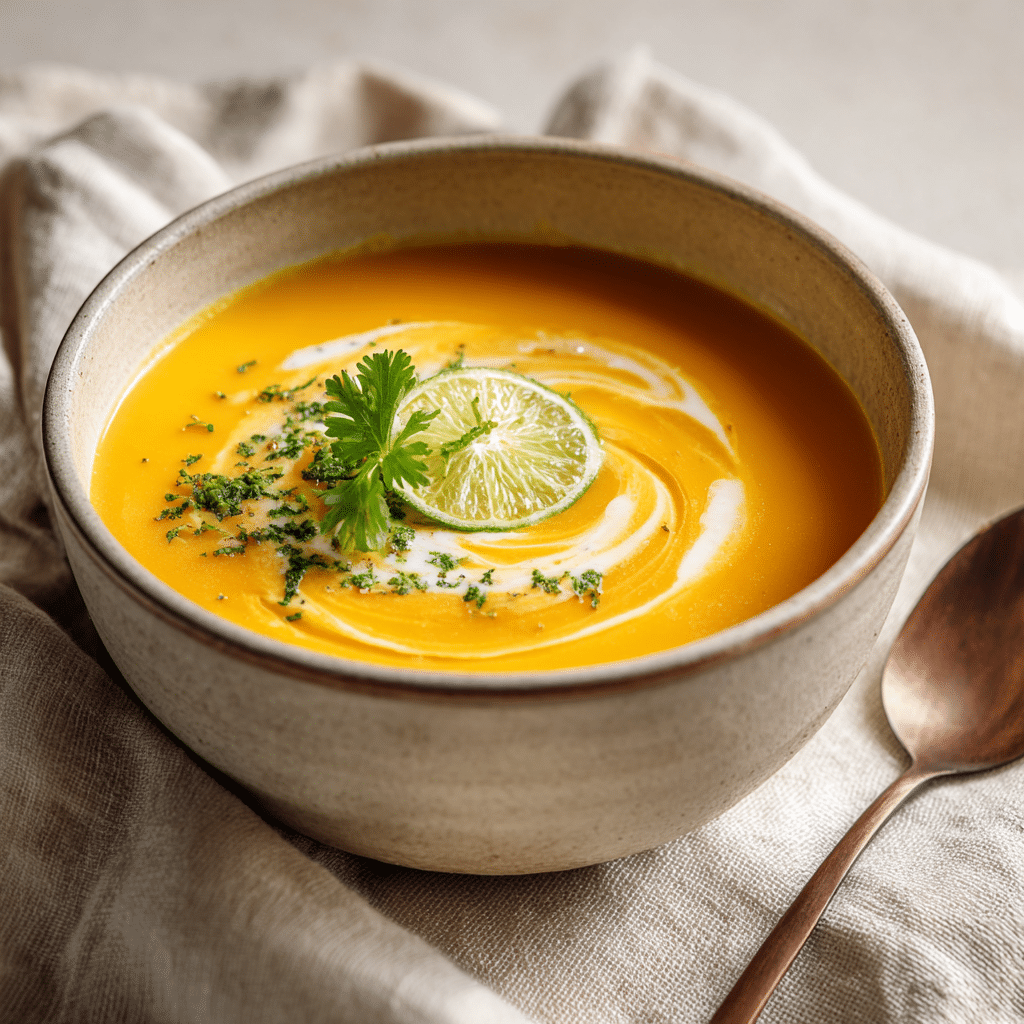 Creamy Carrot Ginger Soup Recipe - Recipe Image